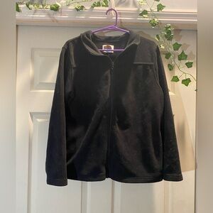 Kids Black Fleece Jacket